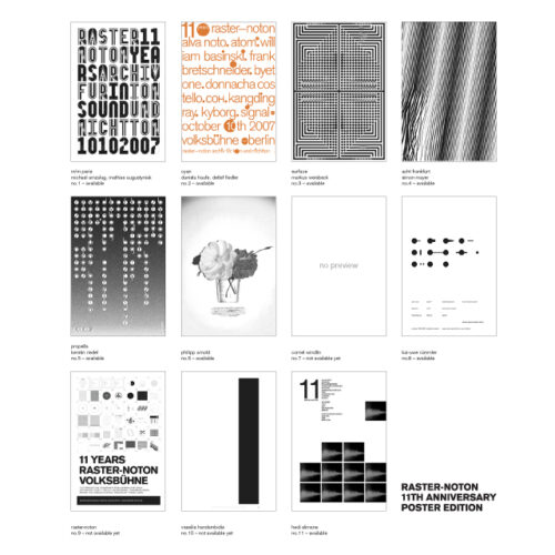 raster-noton - limited poster edition