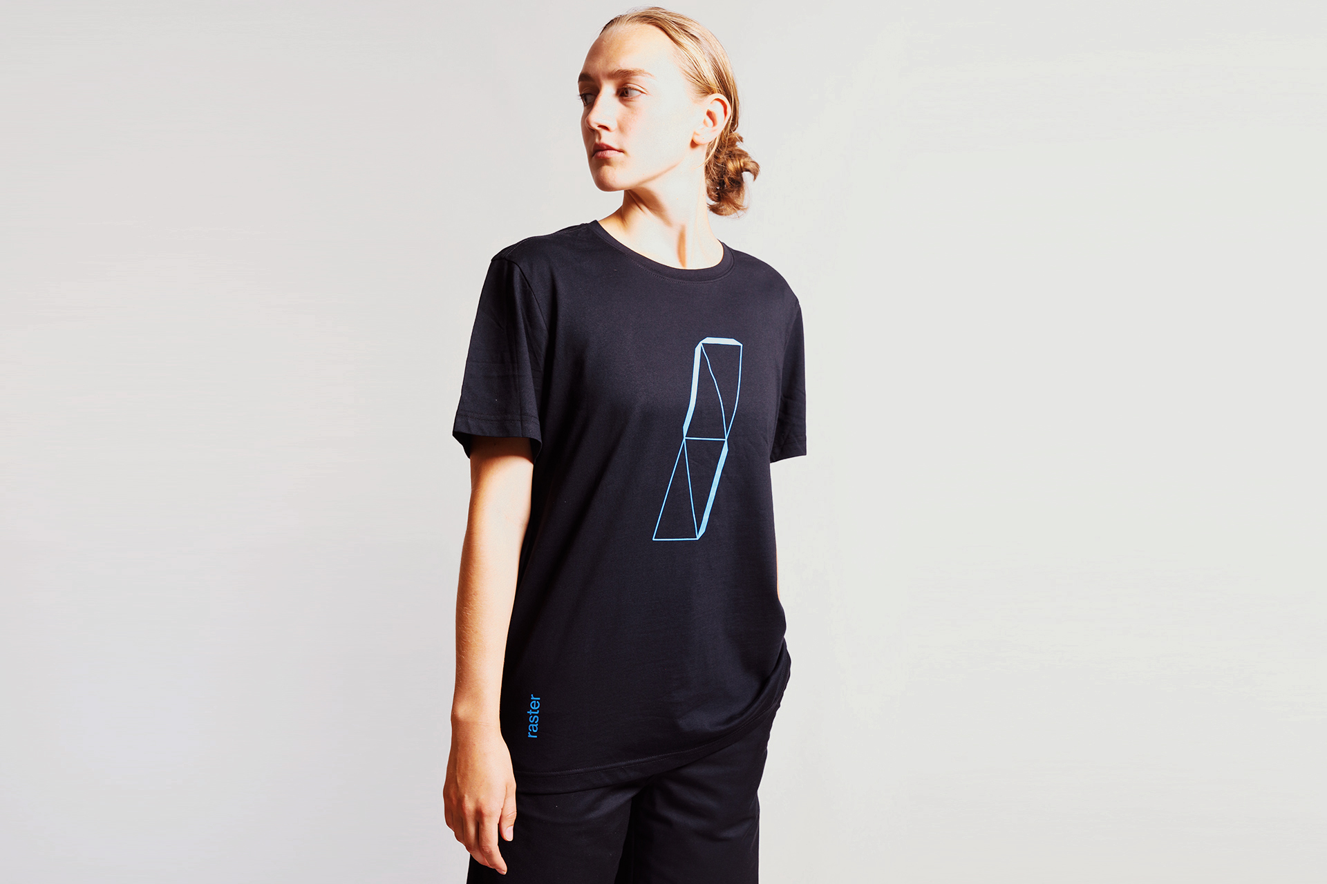 raster – raster merch t-shirt black